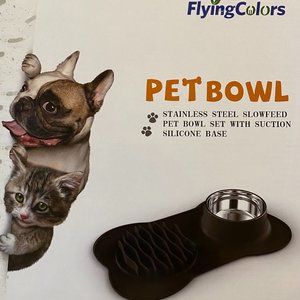 Pet Bowl Set with Suction